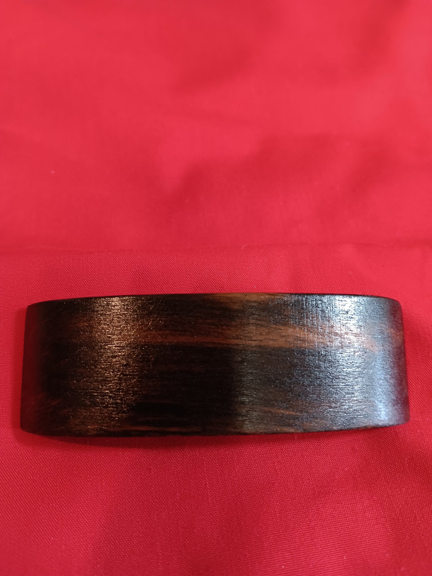 Macassar Ebony Hair Barrette with French Clip