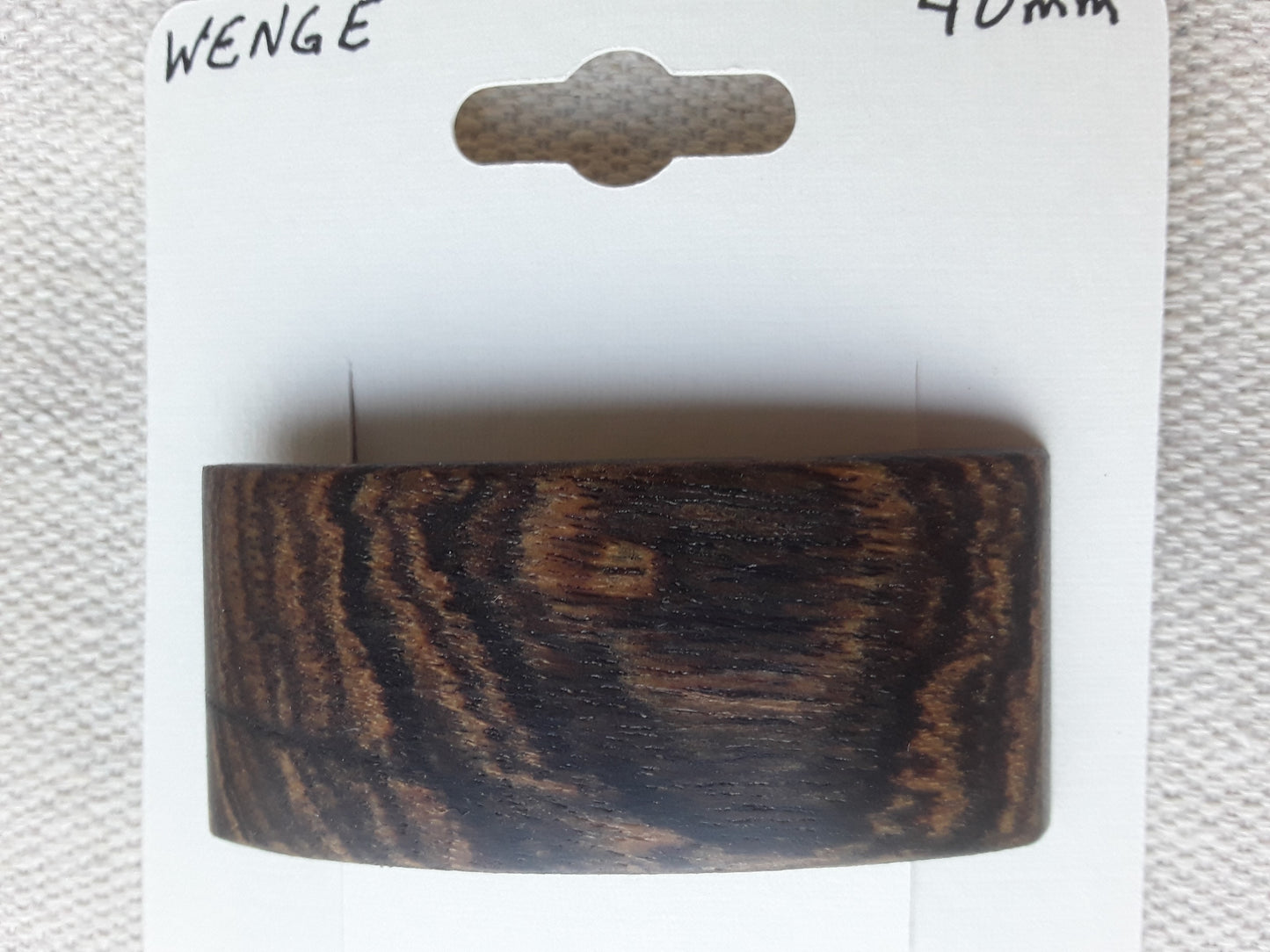 Wenge Hair Barrette with French Clip